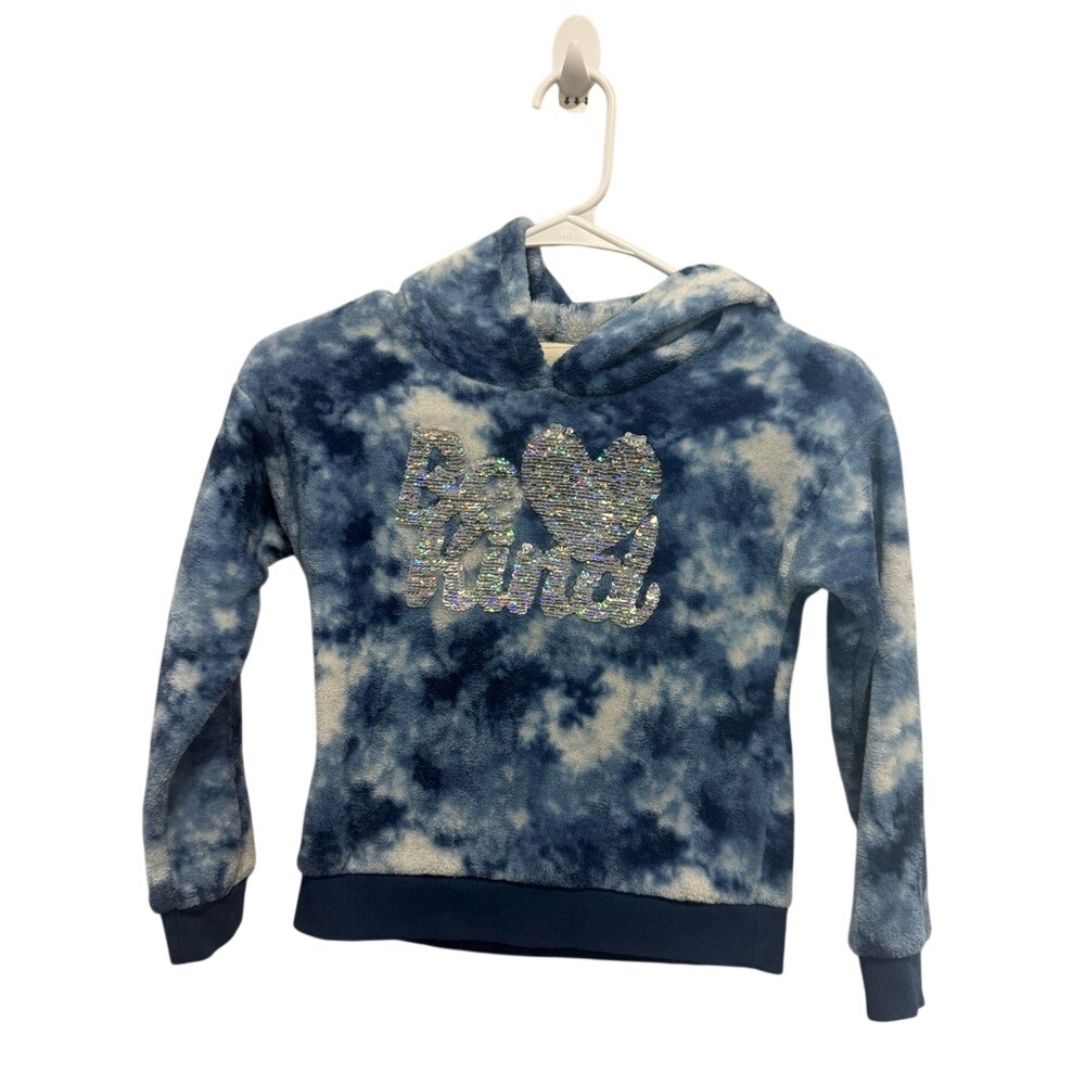Lily Bleu Blue and White Tie-Dye Hoodie